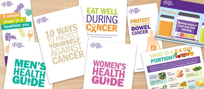 WCRF health advice booklets